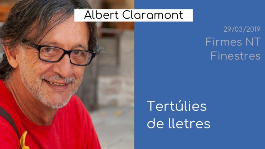 L'Arxiu i Albert Claramont, aquest divendres a 'Firmes NT'