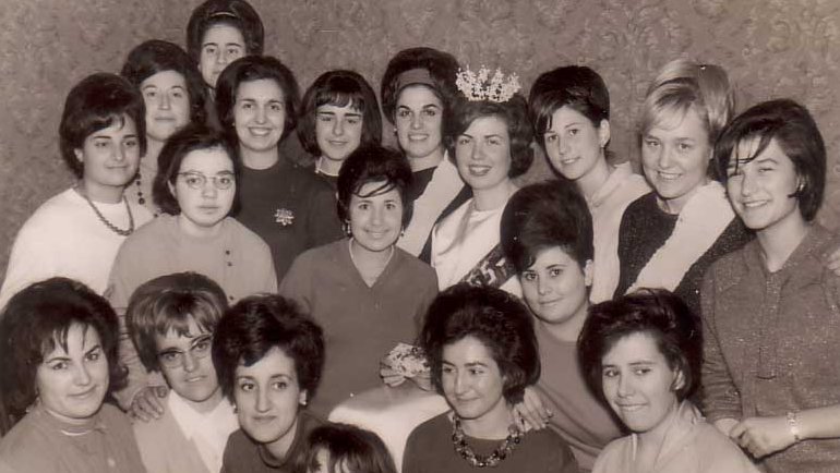 Celebració de Santa Llúcia al brodador. Any 1963