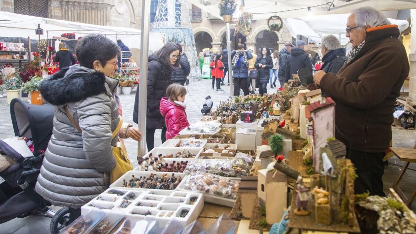 Algunes de les parades del Mercat de Nadal