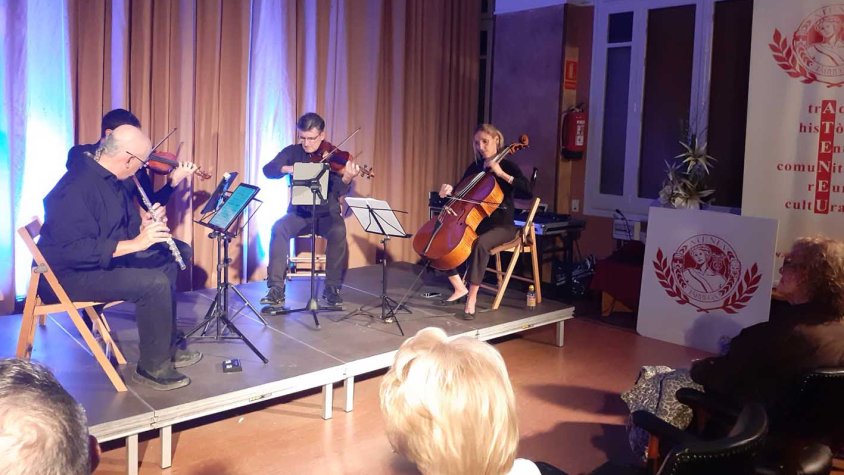 Concert a l'estatge social de l'Ateneu del Quartet Prysma