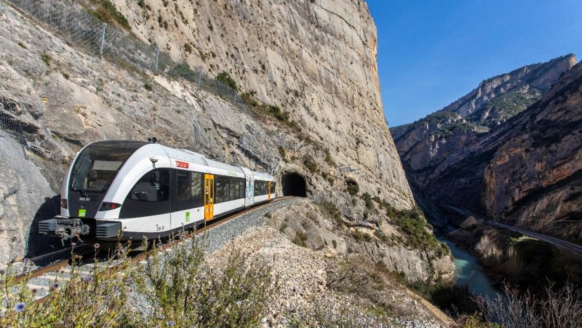 El Tren de la Línia Lleida - La Pobla de Segur