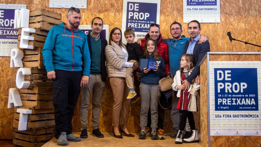 Alguns dels homenatjats en la jornada d’ahir