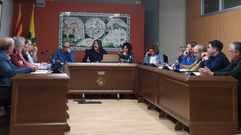 Un moment del ple celebrat aquest vespre