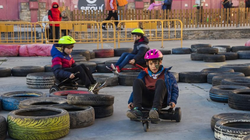 El circuit de karts al Parc de Nadal