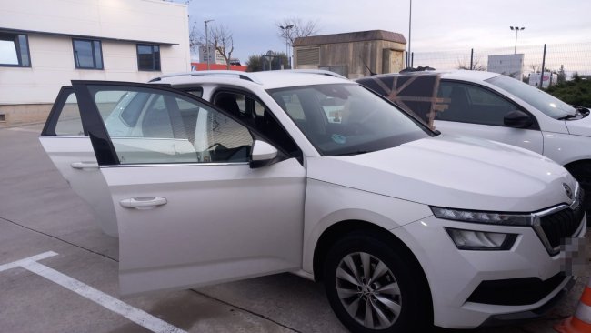 El vehicle que van utilitzar els segrestadors, que residien a França