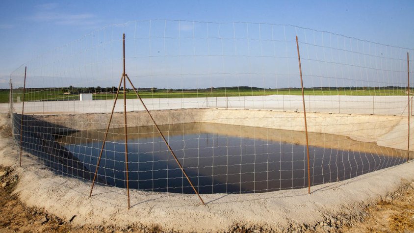 El promotor ja hi va construir una bassa el mes d'octubre passat