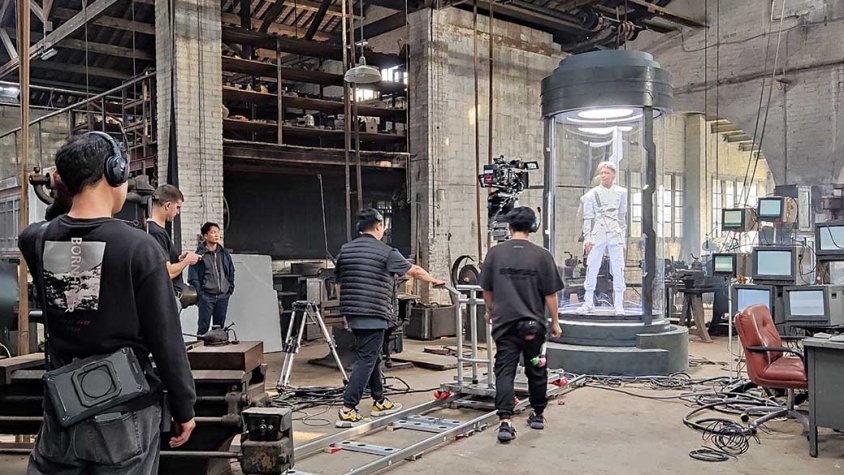 Un moment del rodatge el passat mes d'octubre