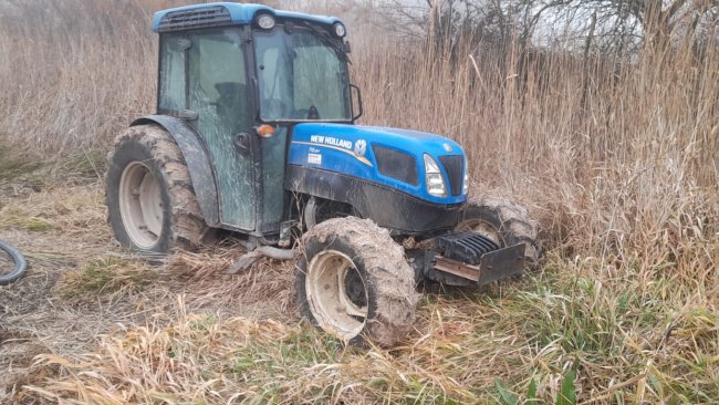 Imatge del tractor, que va ser localitzat per un ciclista