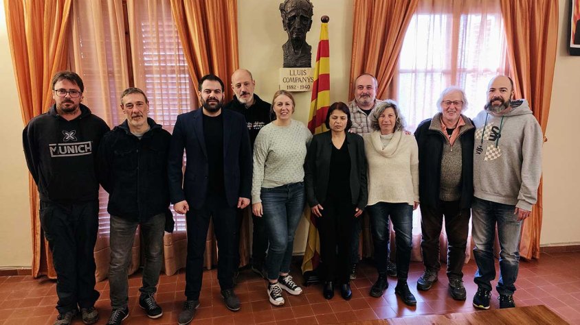 Foto de família dels participants a la trobada