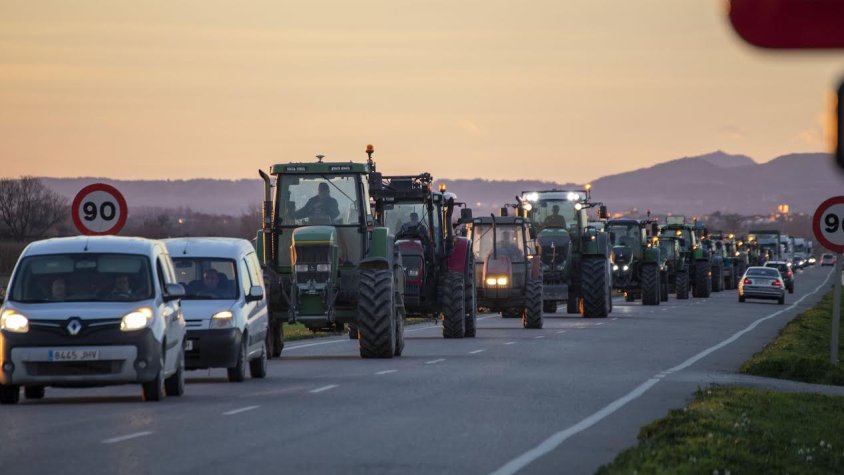 La marxa lenta arribant a Boldú