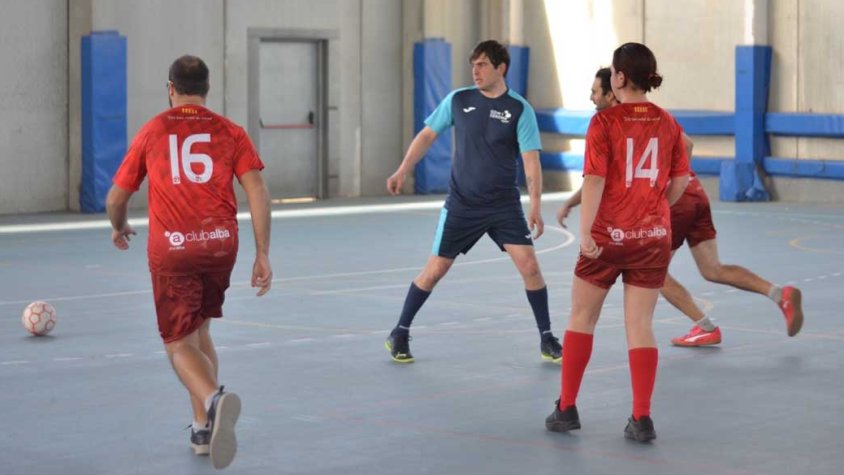 Un moment d'un dels partits