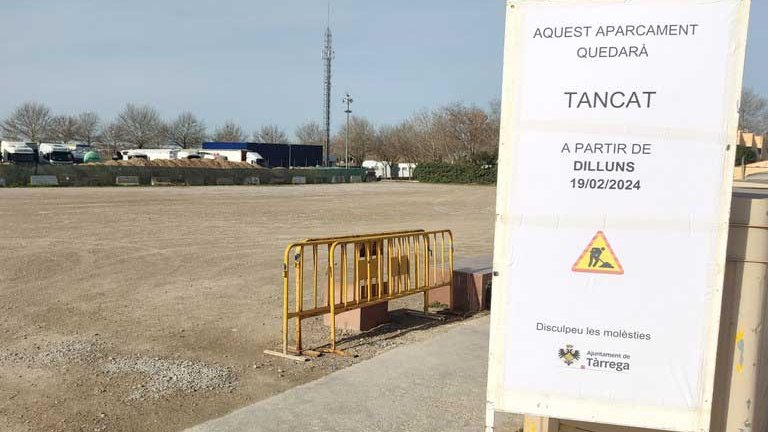 La zona d'estacionament del CAP es tancarà a causa de les obres a excepció de l'espai reservat per a camions