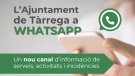 L’ajuntament de Tàrrega obre un canal de WhatsApp per informar d’incidències, serveis i activitats rellevants