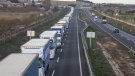 Cues quilomètriques a l'A-2 a l'Urgell pel tall dels pagesos a Tàrrega 
