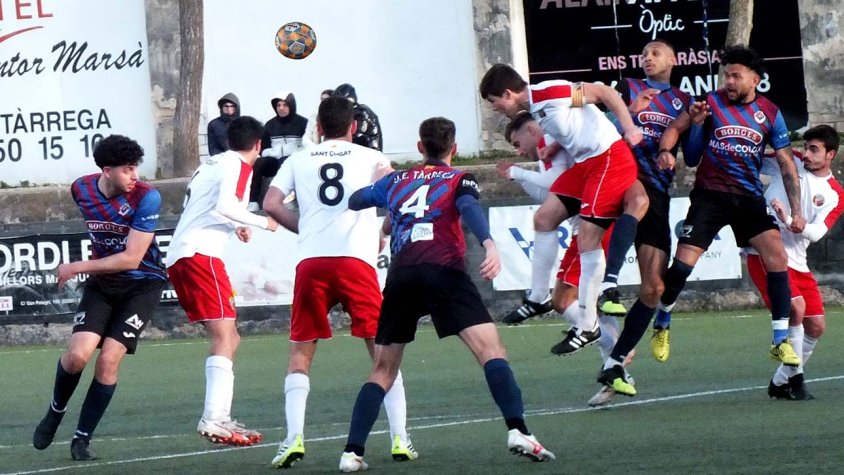 Un moment del partit