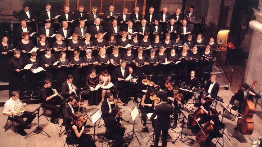 Interpretació de ‘Les Completes’ de Ramon Carnicer el 2003 a l’església de Santa Maria de l’Alba