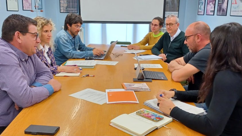 Imatge de la reunió celebrada a Agramunt