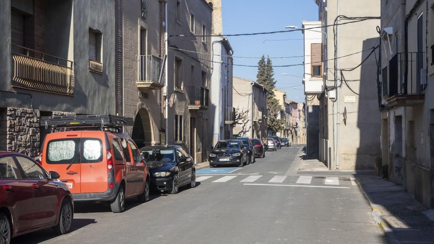 Aquest cèntric carrer de Vilagrassa és un dels afectats per aquesta actuació
