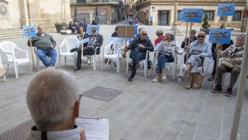 La mobilització independentista ahir a Tàrrega