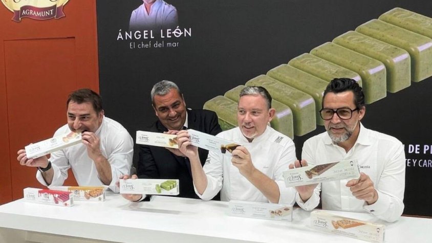 Foto de la presentació a Alimentaria de la línia Sinergia
