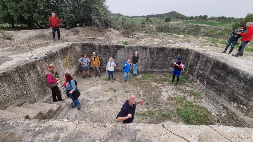 Una de les construccions visitades