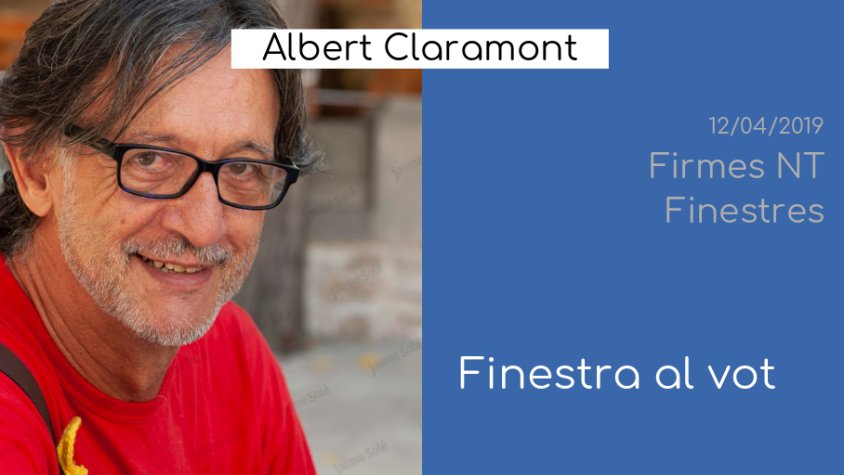 Albert Claramont obre una finestra electoral a 'Firmes NT'