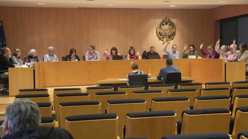 Un moment del ple celebrat ahir al vespre