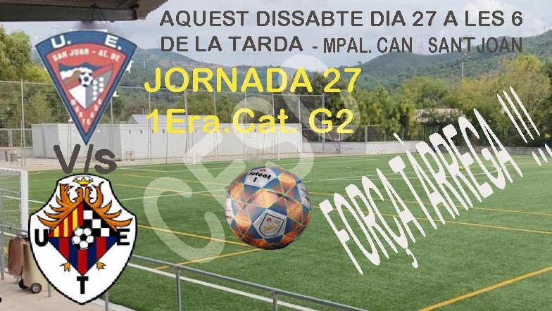 Muntatge anunciant el partit