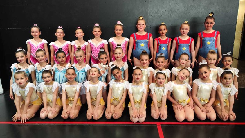 Algunes de les gimnastes