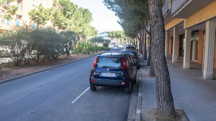 Vista de la Via Lacetània, carrer en el qual va tenir lloc l’agressió dilluns passat cap a les 6 del matí