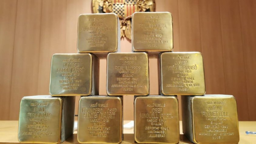 Llambordins Stolpersteine de Tàrrega