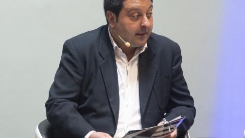 Ferran Perdrix, vicepresident de l'ACPC, durant la presentació de l'estudi