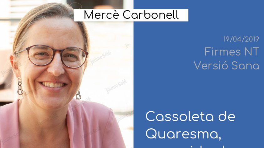 Mercè Carbonell ens proposa una recepta típica de Quaresma a 'Firmes NT'