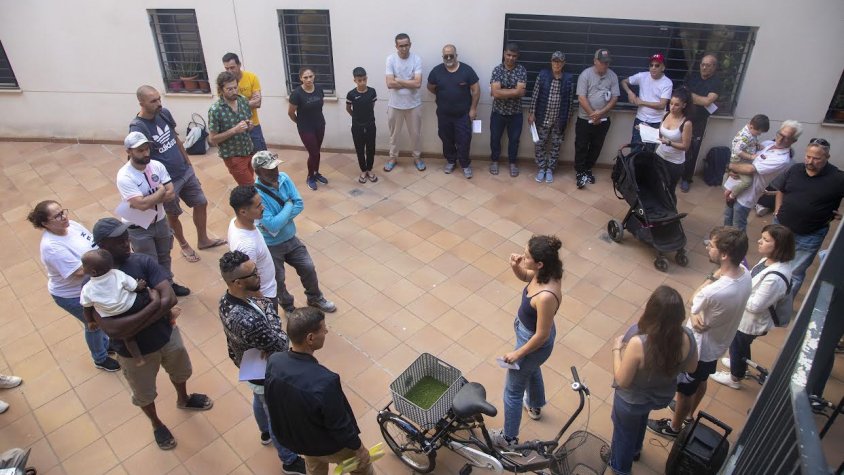 Un moment de la reunió celebrada aquesta tarda