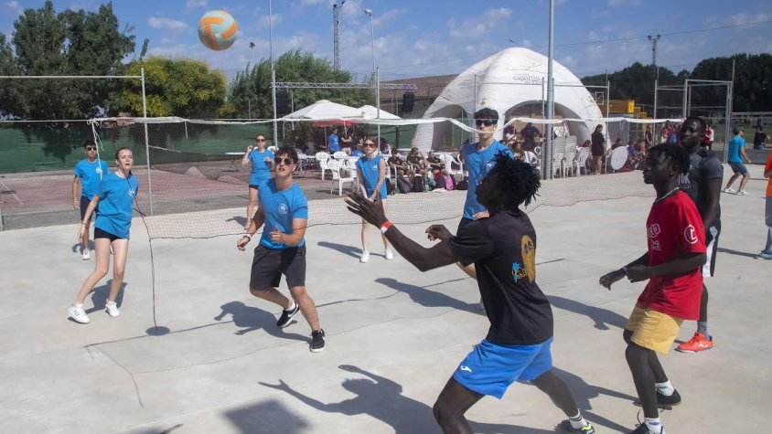 El torneig de vòlei va tenir lloc al matí