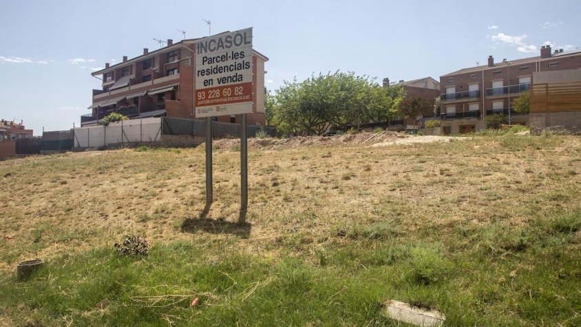 Una de les parcel·les afectades