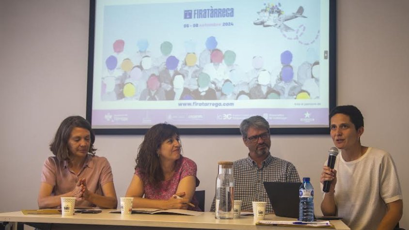 Un moment de la roda de premsa de la presentació de la programació