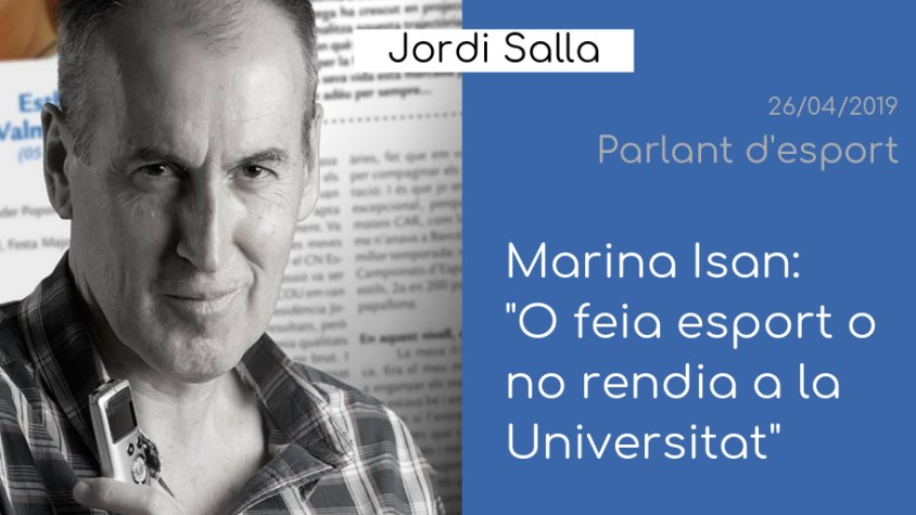 Jordi Salla parla d'esport amb Marina Isan