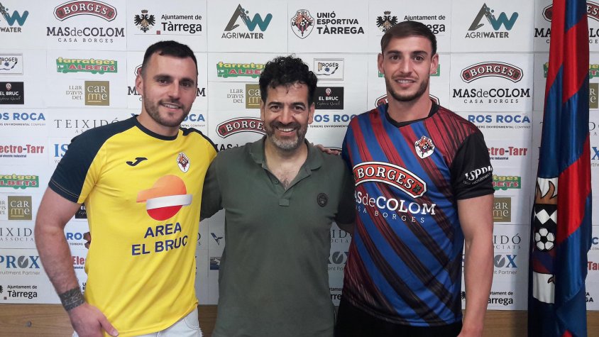 Maikel Molina, Andreu Llanes (president) i Dani Vargas