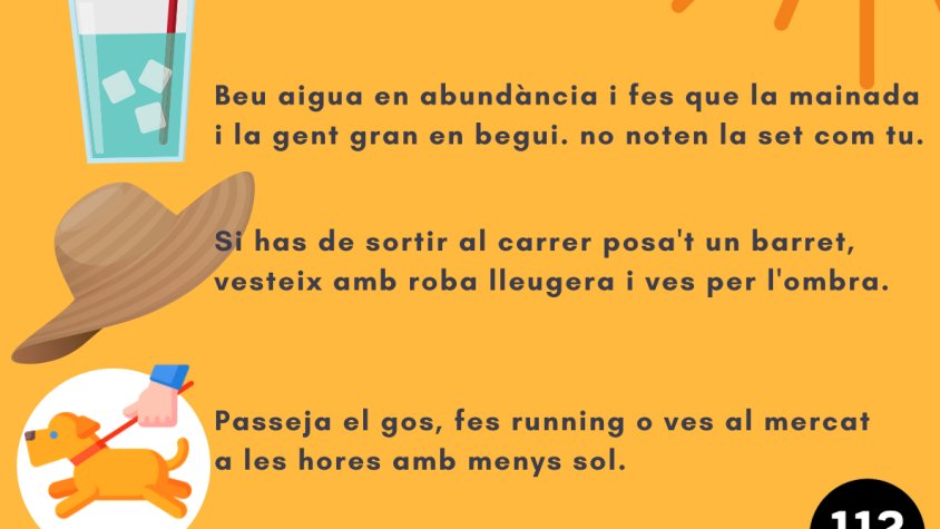 Consells per prevenir la calor