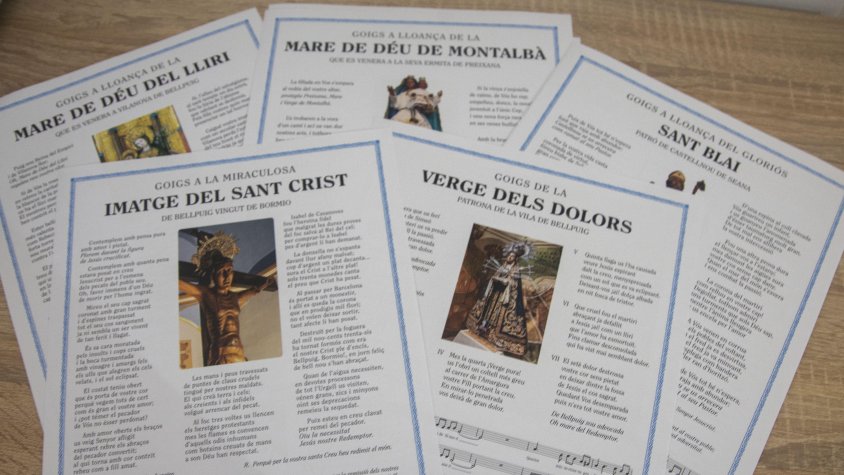 La col·lecció està formada per vint goigs, pregàries, cobles i odes d’aquests pobles