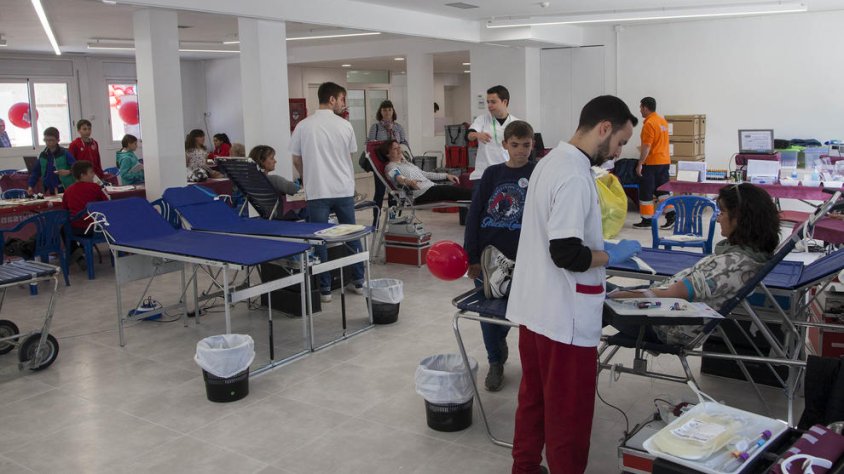 La marató de donació de sang va tenir lloc dissabte