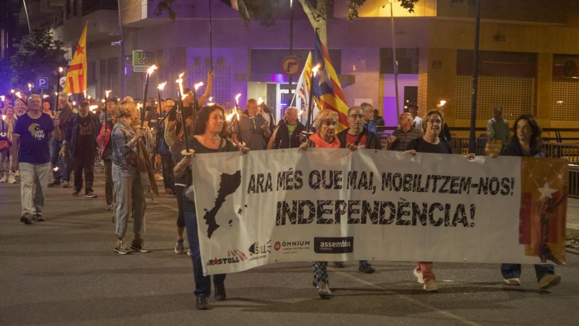 Un moment de la Marxa de Torxes