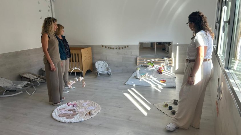 Visita a l'equipament després de les obres d'ampliació dutes a terme a l'estiu