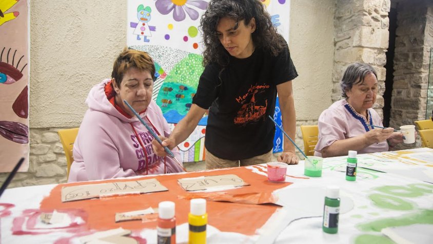Un moment del taller a Verdú