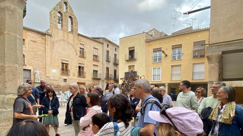 El recorregut guiat va anar a càrrec d'Oriol Saula, director tècnic del Museu Tàrrega Urgell