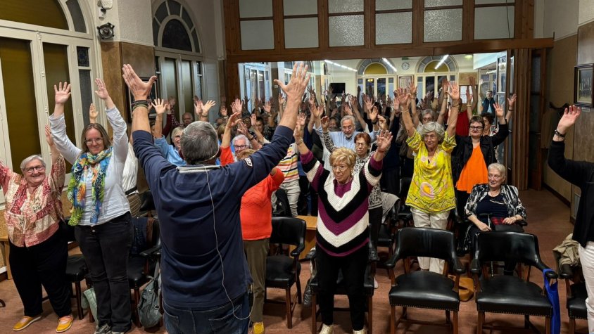 La xerrada del coach David Jorba al local social de l'Ateneu