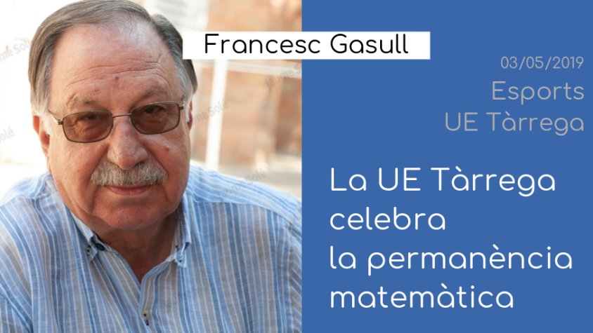 Obrim 'Esports' amb l'actualitat de la UE Tàrrega