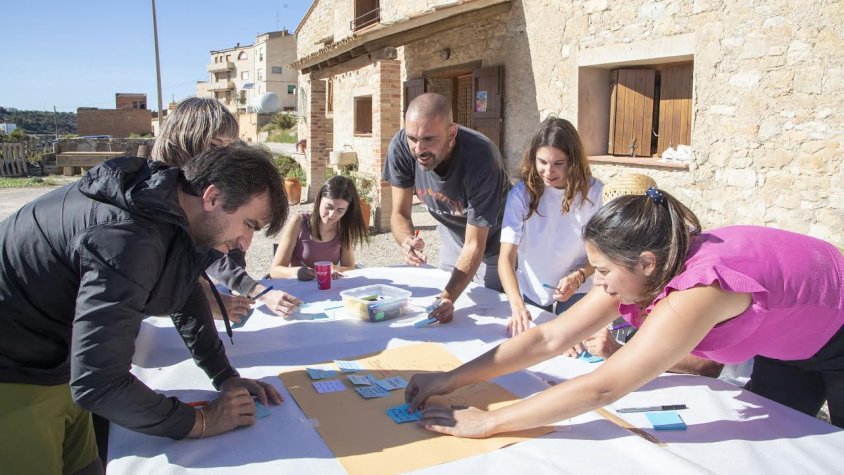 La jornada va acabar amb una dinàmica participativa