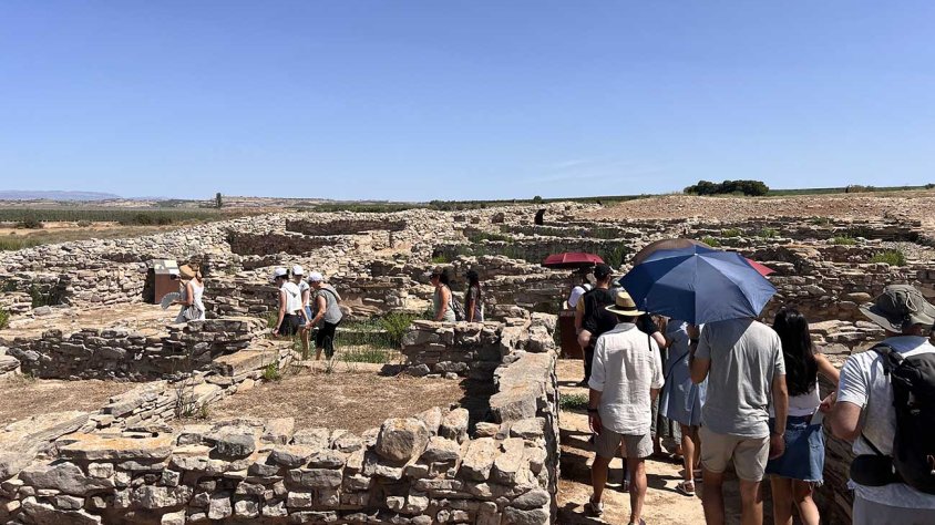 Imatge d'arxiu d'una visita guiada al Molí d'Espígol durant aquest estiu